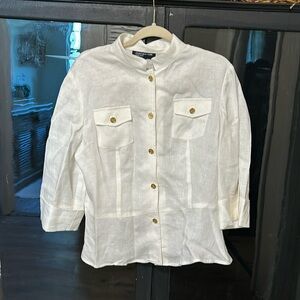 Jones, New York linen blouse ￼